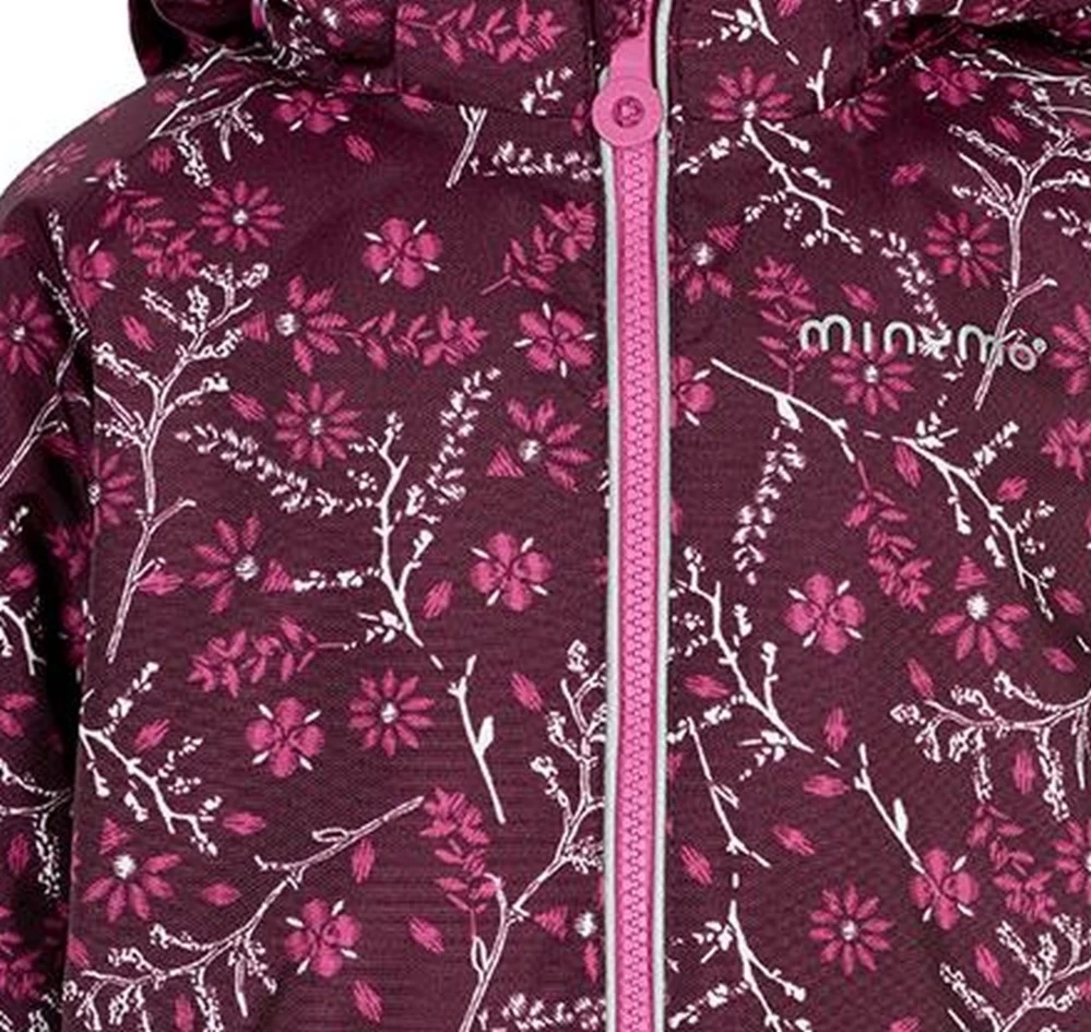 MINYMO Mädchen Winterjacke OXFORD Grape Flowers 5 MINYMO Mädchen Winterjacke OXFORD Grape Flowers – Bild 3