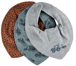 Pippi Baby Halstücher Traktor + Dots 3er Pack