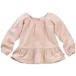 People Wear Organic Musselin Bluse Hell Rosa