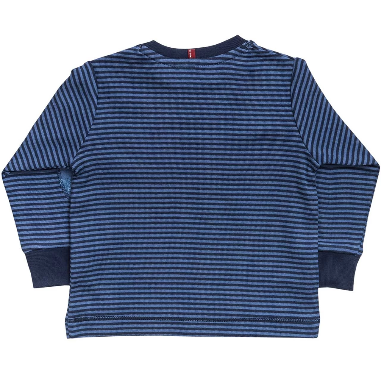 Langarmshirt Blau Ringelstreifen Biobaumwolle 4 Langarmshirt Blau Ringelstreifen Biobaumwolle – Bild 2