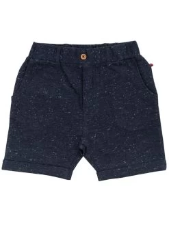 People Wear Organic Shorts Blau Melange Bio-Baumwolle