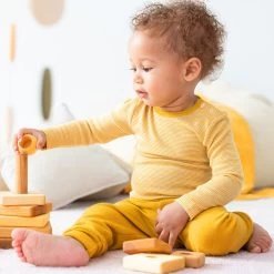 People Wear Organic Langarmshirt Wolle-Seide Geringelt -Baby Produkte Geschäft people wear organic wolle seide kinder 1280x1280