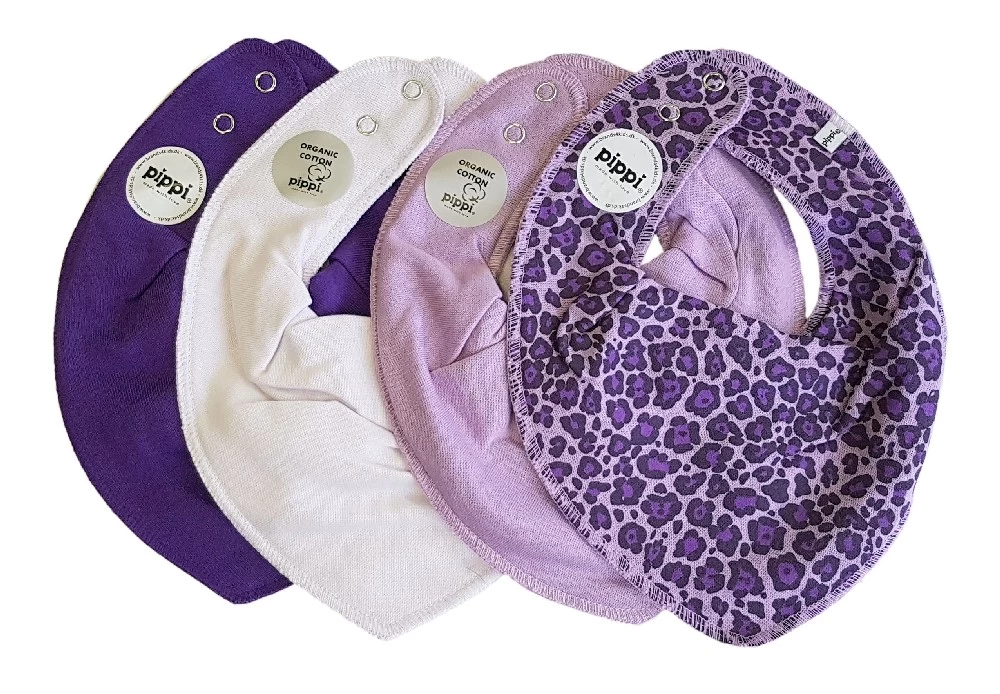 Pippi Mädchen Halstücher Lila Leo 4er Set 3 Pippi Mädchen Halstücher Lila Leo 4er Set