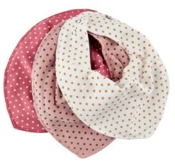 Pippi Mädchen Halstücher 3er Pack Misty Rose Dots
