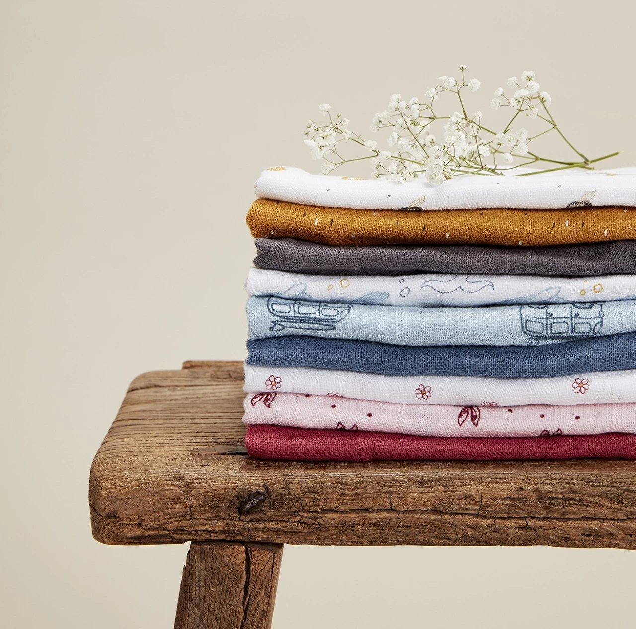 Pippi Mulltücher 6er Pack Stoffwindeln Spucktücher 5 Pippi Mulltücher 6er Pack Stoffwindeln Spucktücher – Bild 3