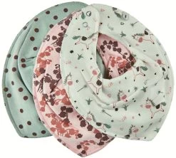 Pippi 3er Set Halstücher Einhorn + Blümchen