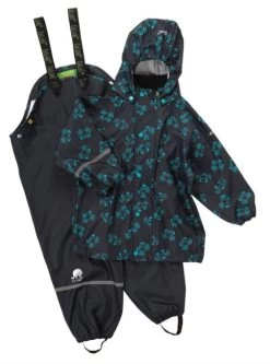 CeLaVi Regenset Blau Mit Krabben Regenhose + Regenjacke