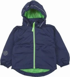 Minymo Kinder Regenjacke Navy/green Blau Atmungsaktiv