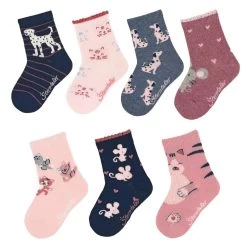 Sterntaler Socken Mäuschen + Katzen 7 Paar Socken In Geschenkbox
