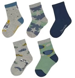 Sterntaler Söckchen Rakete + Autos 5 Paar Socken In Geschenkbox